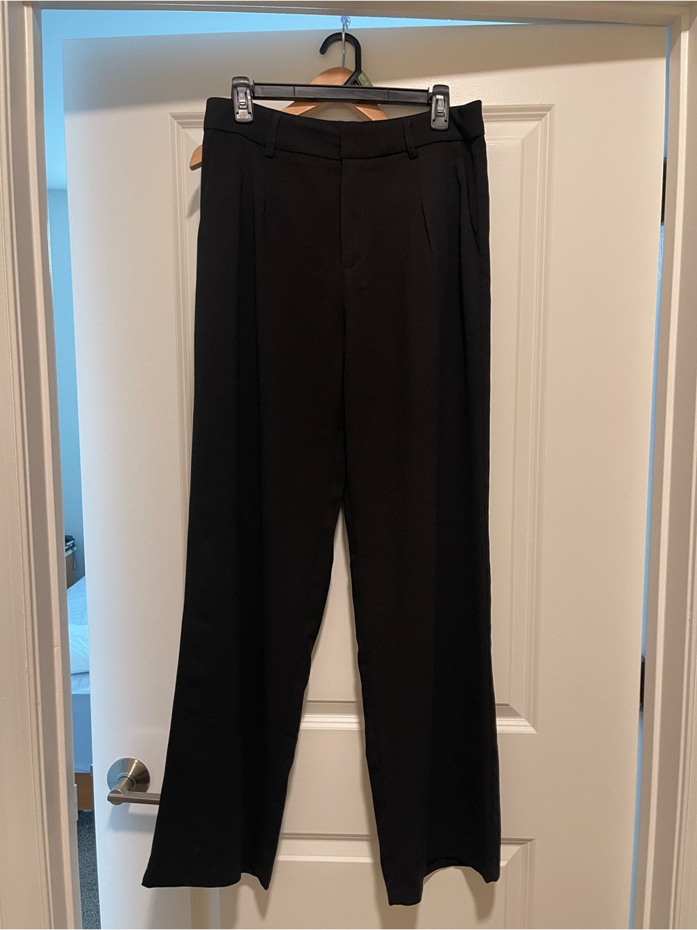 Forever 21 Black Wide-Leg Dress Trousers